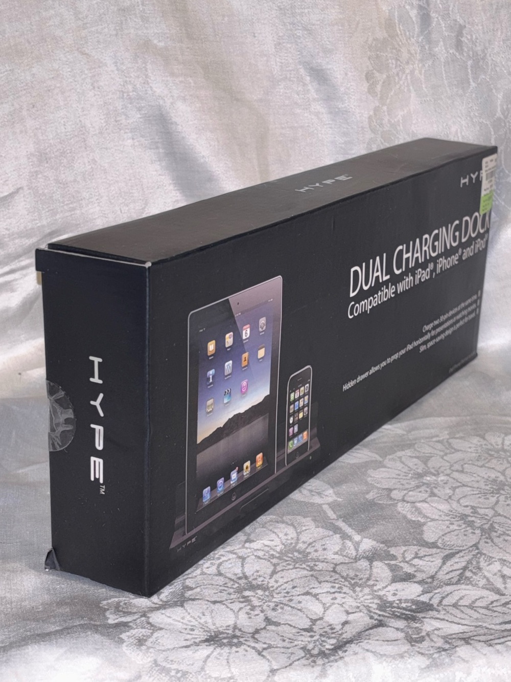 HYPE Dual Charging Dock iPad iPhone iPod 30-Pin HY-891-DUAL-BLK New Open Box